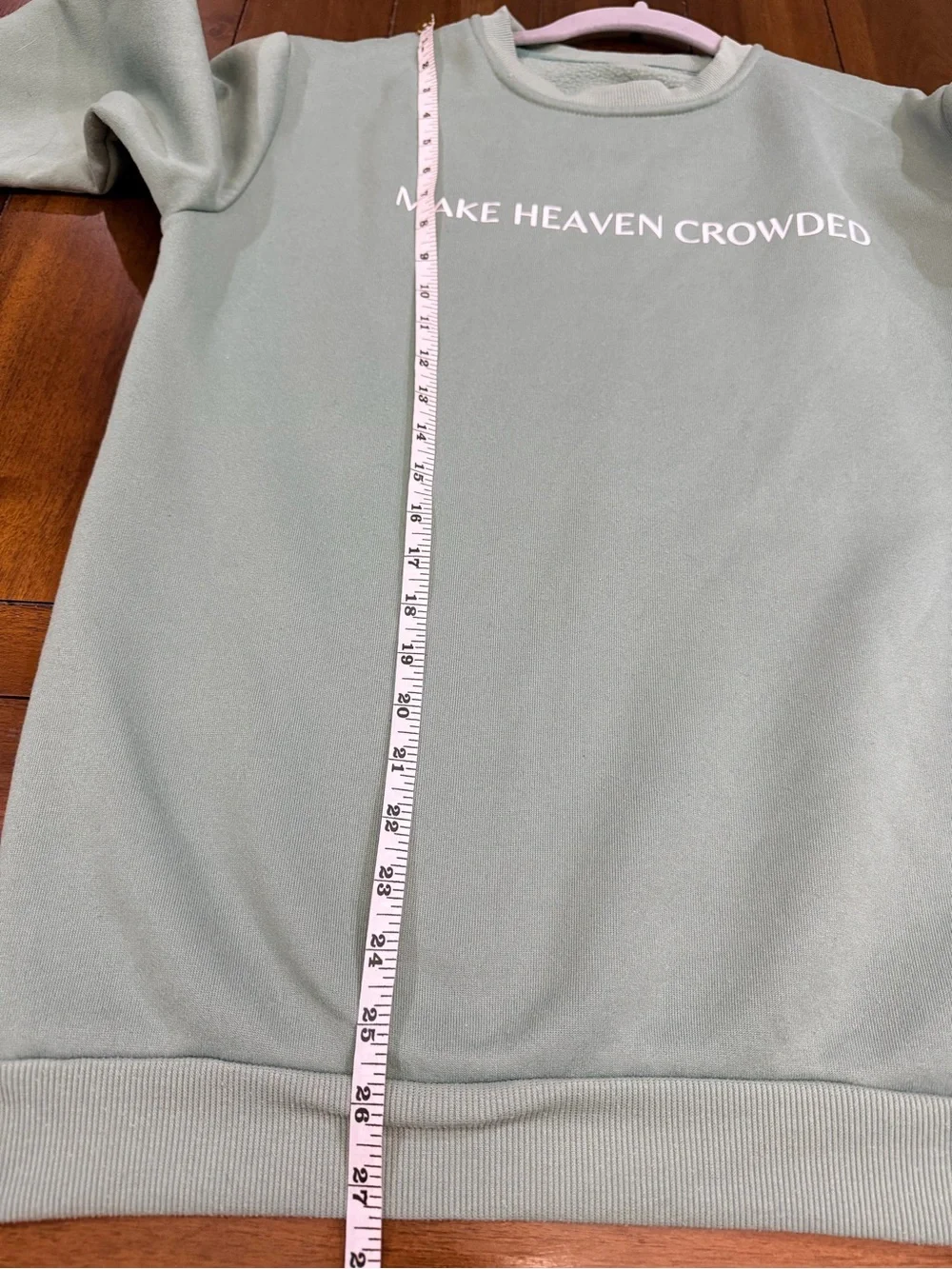 SHEIN Crewneck Sweatshirt Bundle Lot Size M Red & Make Heaven Crowded Green
